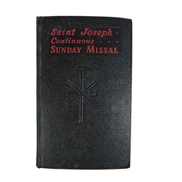 Vintage Saint Joseph Continuous Sunday Missal 1957 Treasury Of Prayers - Picture 1 of 8